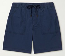 Cotton-Blend Poplin Bermuda Shorts