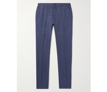 Straight-Leg Linen Trousers