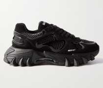 B-East Sneakers aus Leder, Veloursleder und Mesh