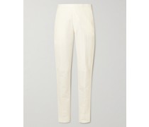 Gerade geschnittene Hose aus Popeline