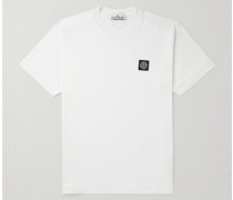 T-Shirt aus Baumwoll-Jersey mit Logoapplikation