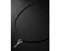 Small Key Kette aus geschwärztem Gold und Lurex®