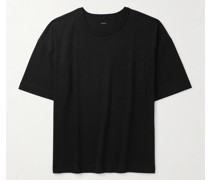 Oversized-T-Shirt aus Jersey aus einer Baumwoll-Leinenmischung