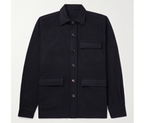 Hemdjacke aus einer Schurwollmischung