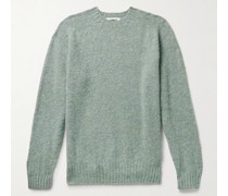 Pullover aus gebürsteter Wolle