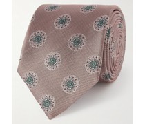 Krawatte aus Seiden-Faille mit Jacquard-Muster, 8,5 cm