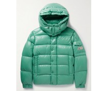 Maya 70 Logo-Appliquéd Quilted Shell Hooded Down Jacket