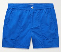Gerade geschnittene Shorts aus Nylon