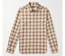 Kariertes Hemd aus einer Baumwollmischung im Western-Stil