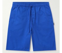 Easy gerade geschnittene Shorts aus Baumwoll-Twill mit Kordelzugbund