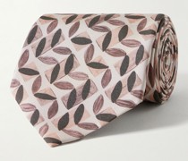 Krawatte aus bedrucktem Seiden-Twill, 8 cm