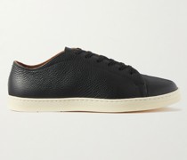 Sneakers aus vollnarbigem Leder