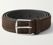 Gürtel aus Nubukleder, 3 cm