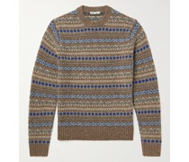 Fair Isle Donegal Wool-Blend Sweater