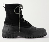 Anatra Stiefel aus Veloursleder und Gummi