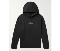 Oversized Logo-Embroidered Cotton-Jersey Hoodie