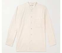 + Birkenstock gestreiftes Pyjama-Hemd aus Biobaumwollpopeline