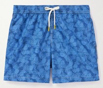 Gerade geschnittene mittellange Badeshorts mit Print