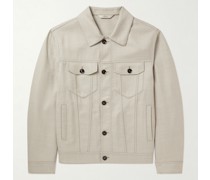 Jacke aus einer Wollmischung
