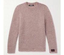 Schmal geschnittener Pullover aus einer Mohairmischung