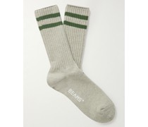 Schoolboy Socken aus einer gerippten Baumwollmischung