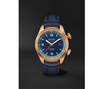 Argonaut Automatic 42 mm Uhr aus CuSn8-Bronze mit Segeltucharmband, Ref.-Nr. ARGONAUT-BZ-BL-R-S