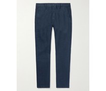 Karl schmal zulaufende Chino aus Leinen