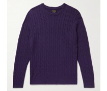 Slim-Fit Cable-Knit Cashmere Sweater