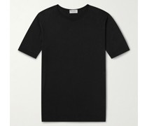 Belden schmal geschnittenes T-Shirt aus Strick aus Sea-Island-Baumwolle