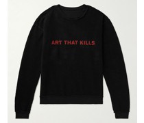 Art That Kills wendbarer Pullover aus Baumwoll-Jersey mit Print