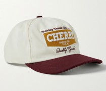 Baseballkappe aus Baumwoll-Twill in Colour-Block-Optik mit Logostickerei