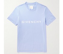 T-Shirt aus Baumwoll-Jersey mit Logoprint