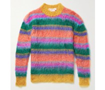Striped Mohair-Blend Sweater