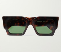 Catalina Sonnenbrille mit eckigem Rahmen aus Azetat in Schildpattoptik