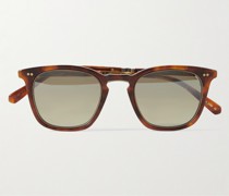 Getty II Square-Frame Tortoiseshell Matte-Acetate Sunglasses