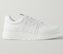 G4 Sneakers aus Leder mit Logoprägung