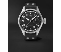 Big Pilot's Automatic 46.2mm Stainless Steel and Leather Watch, Ref. No. IW501001
