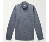 Tamworth Hemd aus Chambray aus einer Baumwollmischung mit Button-Down-Kragen