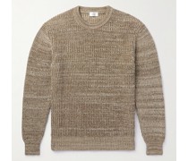 Pullover aus Baumwolle in Rippstrick