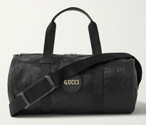Off the Grid Leather-Trimmed Monogrammed ECONYL Duffle Bag