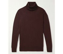 Rollkragenpullover aus Wolle