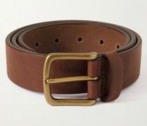 3.5cm Full-Grain Leather Belt