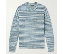 Pullover aus einer Baumwollmischung in Space-Dye-Optik