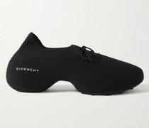 TK-360 Sneakers aus Stretch-Strick mit Logoprint