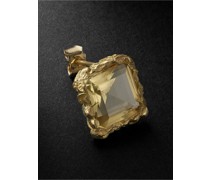 Recycled Gold Citrine Single Earring