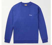 Sweatshirt aus Baumwoll-Jersey mit Logostickerei