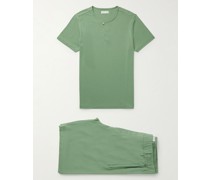 Pyjama aus einer Stretch-Lyocell-Baumwollmischung