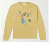 Daisy Age Embroidered Cotton-Jersey Sweatshirt