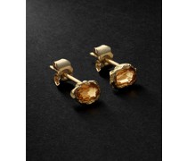 Ohrringe aus 18 Karat Gold mit Citrin