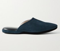 Slippers aus Veloursleder